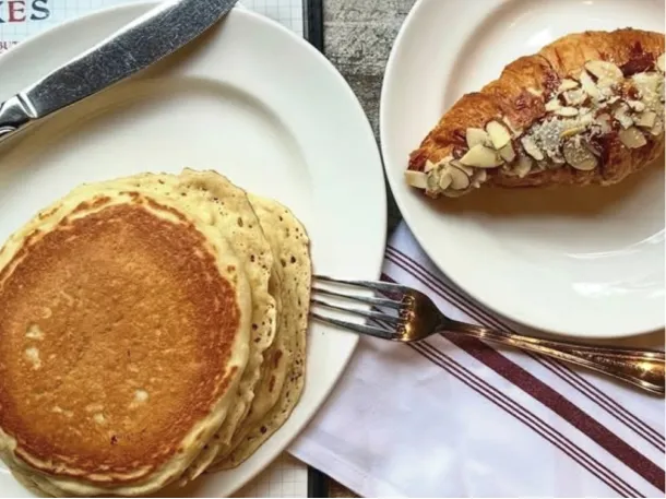 Pancake and Croissant